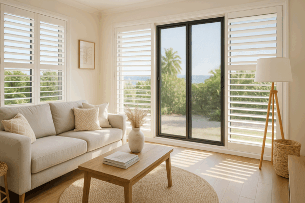 Top 7 Mistakes to Avoid When Buying Security Screens Gold Coast Homeowners Should Know 6 Modern Gold Coast interior showing stylish stainless steel security screens integrated seamlessly with home décor.